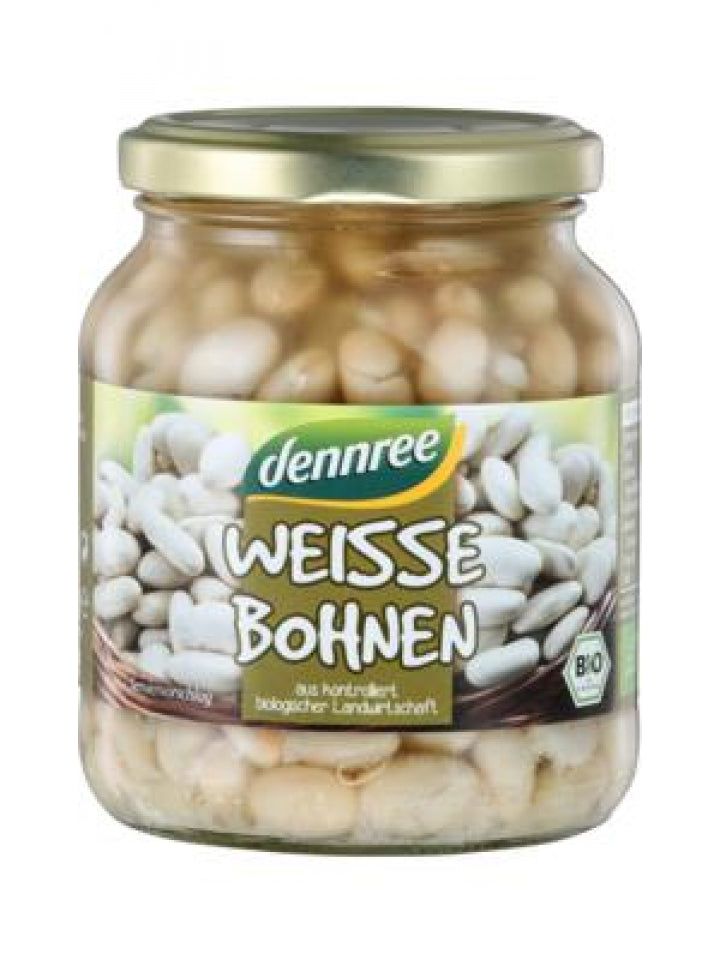 Dennree Bio Fehérbab üveges 350 gr