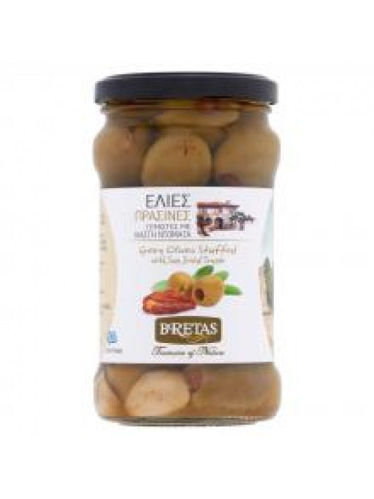 Bretas Zöld olajbogyó szárított paradicsommal töltve 314 ml