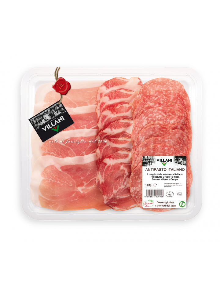 Villani Antipasti sonka-milánói szalámi-tarja 120g